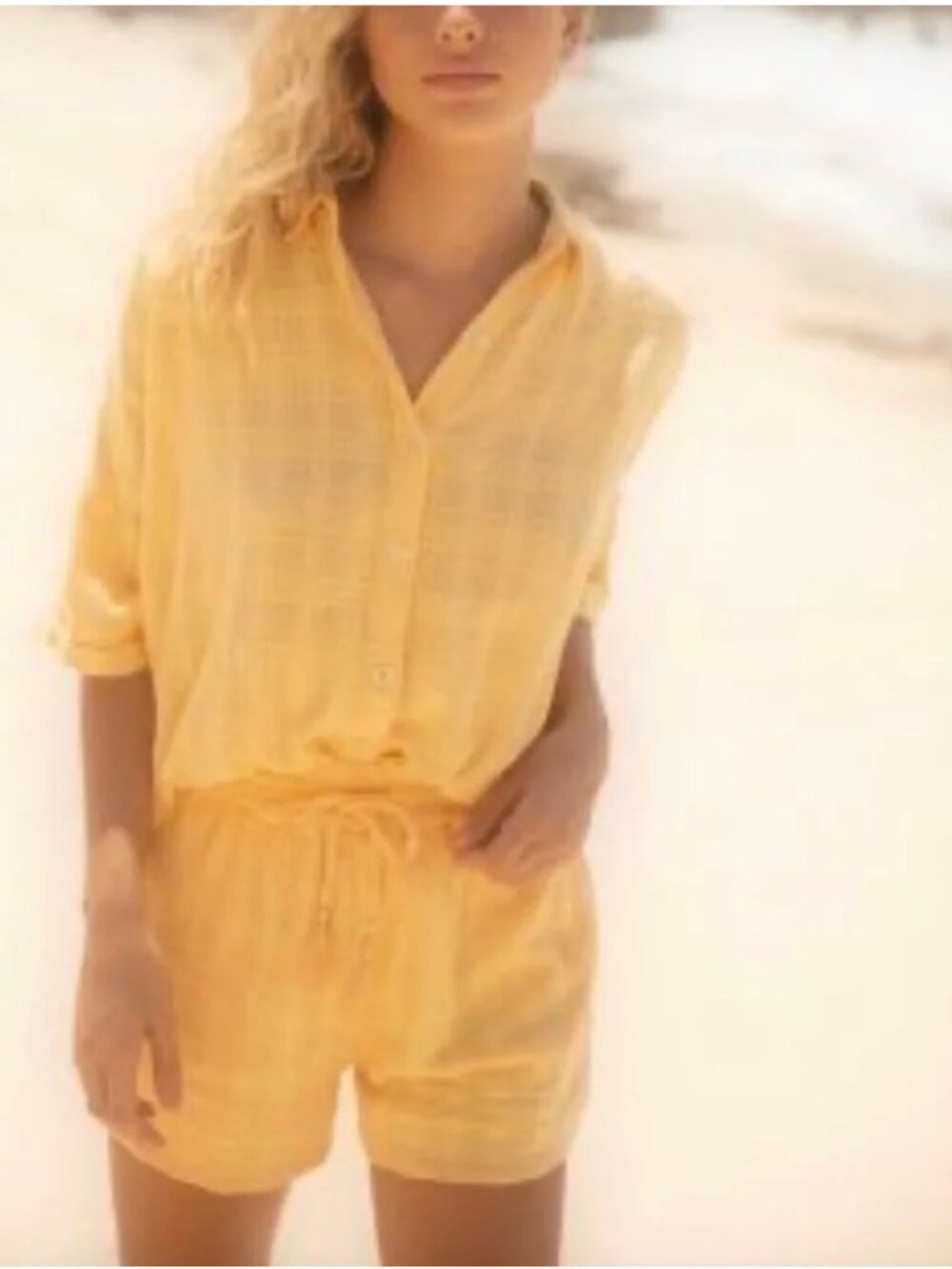 L*Space Gene Top and Shorts Set in Golden Hour - Medium - NWT